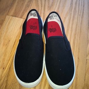 Faded glory black flats.